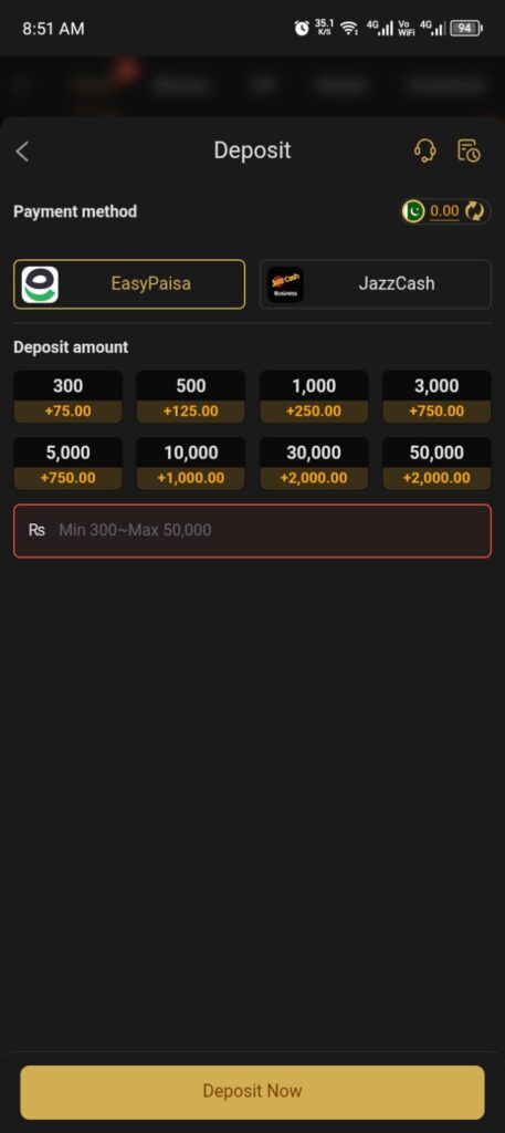 87P.Com Deposit image
