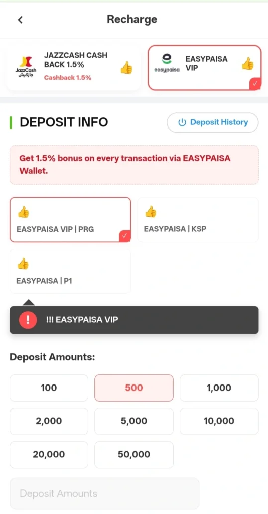 5555Bet Game Deposit image